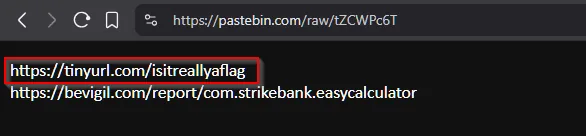 Shortlink resolution pointing at a WAV audio file used for Morse steganography